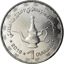Coin, Mauritania, Ouguiya, 2018, MS(63), Nickel plated steel, KM:12
