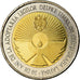 Coin, Moldova, 10 Lei, 2019, 30 ans de la langue d’Etat, MS(63), Bi-Metallic