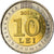 Coin, Moldova, 10 Lei, 2019, 30 ans de la langue d’Etat, MS(63), Bi-Metallic