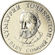 Coin, Tajikistan, 5 Somoni, 2019, St. Petersburg, MS(63), Nickel-brass