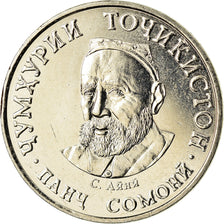 Monnaie, Tajikistan, 5 Somoni, 2019, St. Petersburg, SPL, Nickel-brass