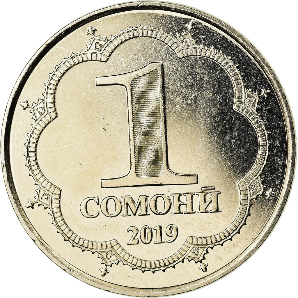 Coin, Tajikistan, Somoni, 2019, St. Petersburg, MS(63), Nickel-brass