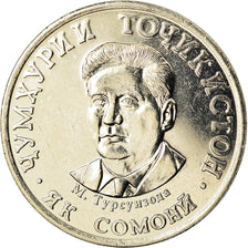 Moneda, Tayikistán, Somoni, 2019, St. Petersburg, SC, Níquel - latón