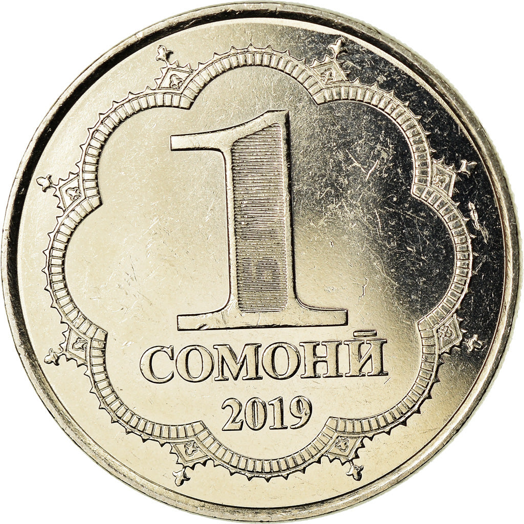 Coin, Tajikistan, Somoni, 2019, St. Petersburg, MS(63), Nickel-brass