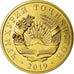 Coin, Tajikistan, 20 Dirams, 2019, St. Petersburg, MS(63), Brass plated steel