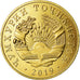 Coin, Tajikistan, 10 Dirams, 2019, St. Petersburg, MS(63), Brass plated steel