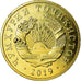 Coin, Tajikistan, 2 Dirams, 2019, St. Petersburg, MS(63), Brass plated steel