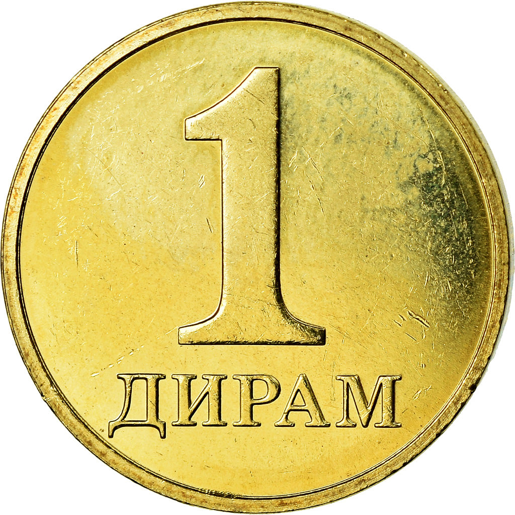 Monnaie, Tajikistan, Diram, 2019, St. Petersburg, SPL, Brass plated steel