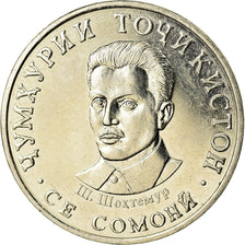 Coin, Tajikistan, 3 Somoni, 2018, St. Petersburg, MS(63), Nickel-brass