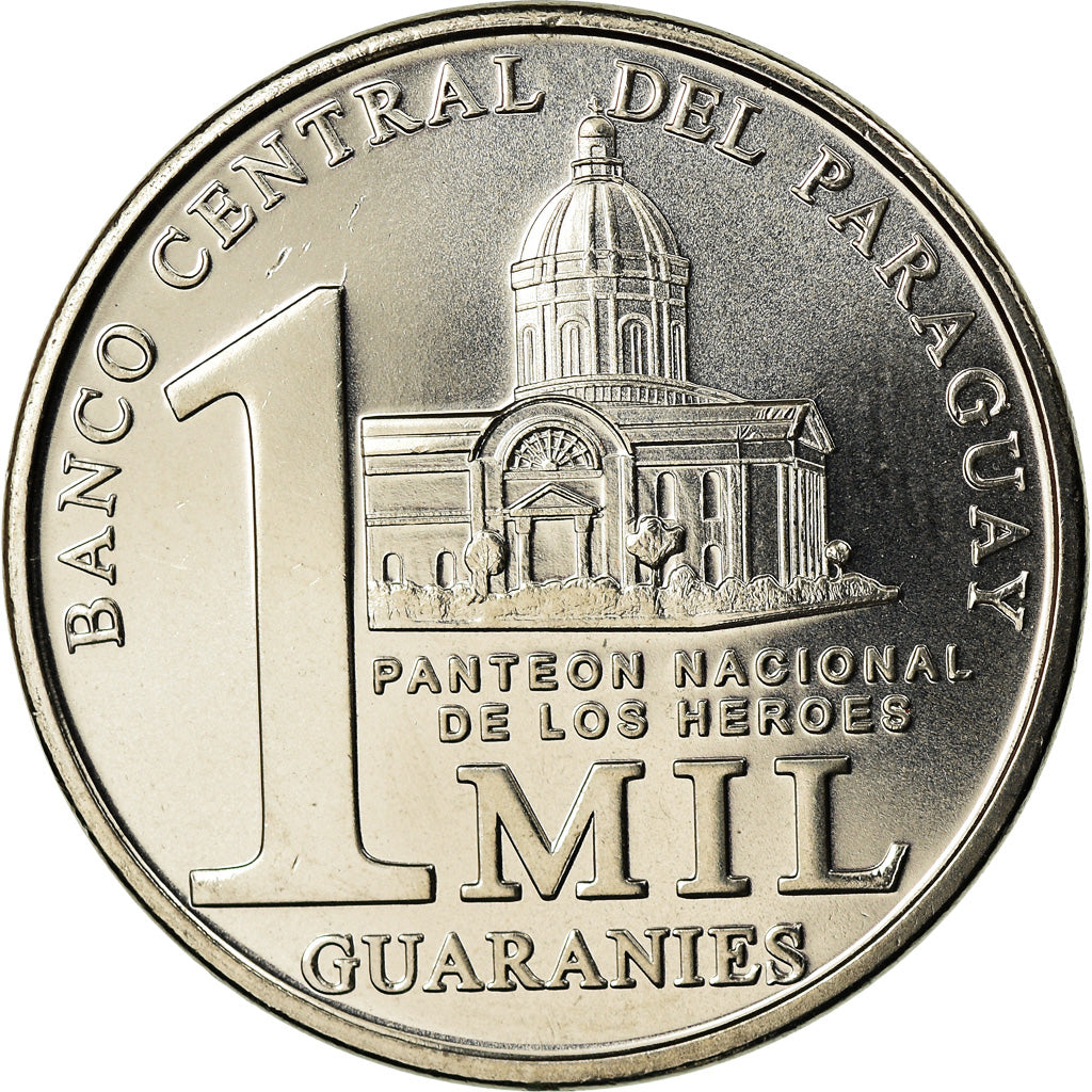 Monnaie, Paraguay, MIL (1000) Guaranies, 2008, Kremnica, SPL, Nickel-Steel