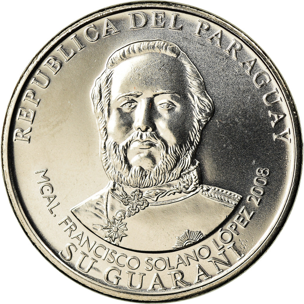 Moneta, Paraguay, MIL (1000) Guaranies, 2008, Kremnica, SPL, Nichel-acciaio