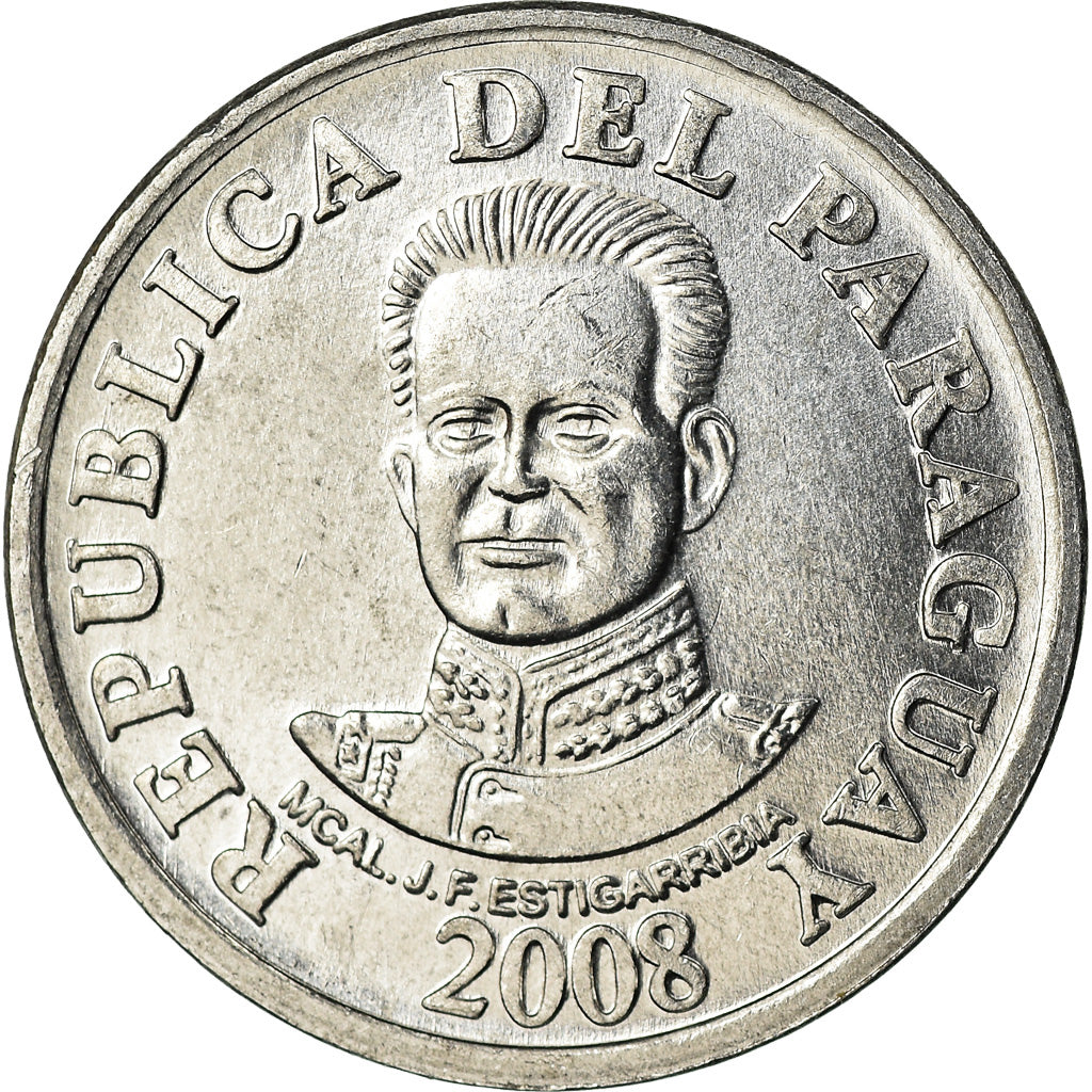 Monnaie, Paraguay, 50 Guaranies, 2008, Kremnica, SPL, Aluminium, KM:191b