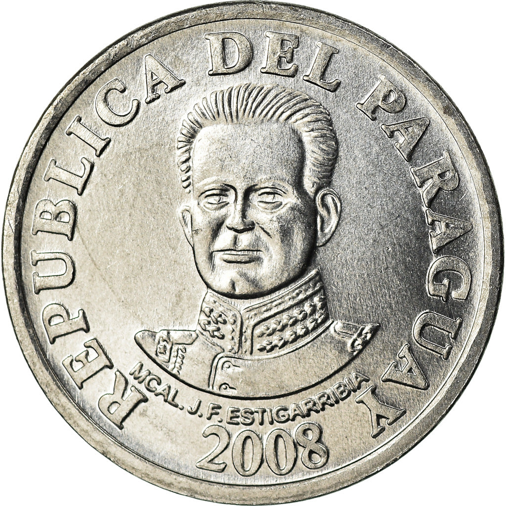 Monnaie, Paraguay, 50 Guaranies, 2008, Kremnica, SPL, Aluminium, KM:191b