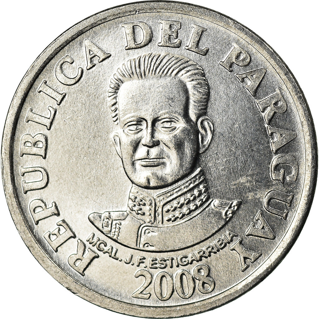Moneta, Paraguay, 50 Guaranies, 2008, Kremnica, SPL, Alluminio, KM:191b