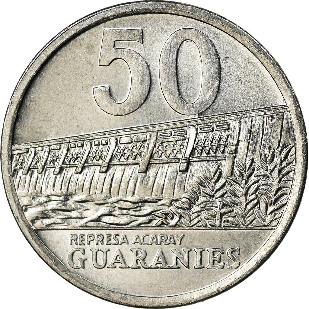 Moneta, Paraguay, 50 Guaranies, 2008, Kremnica, SPL, Alluminio, KM:191b