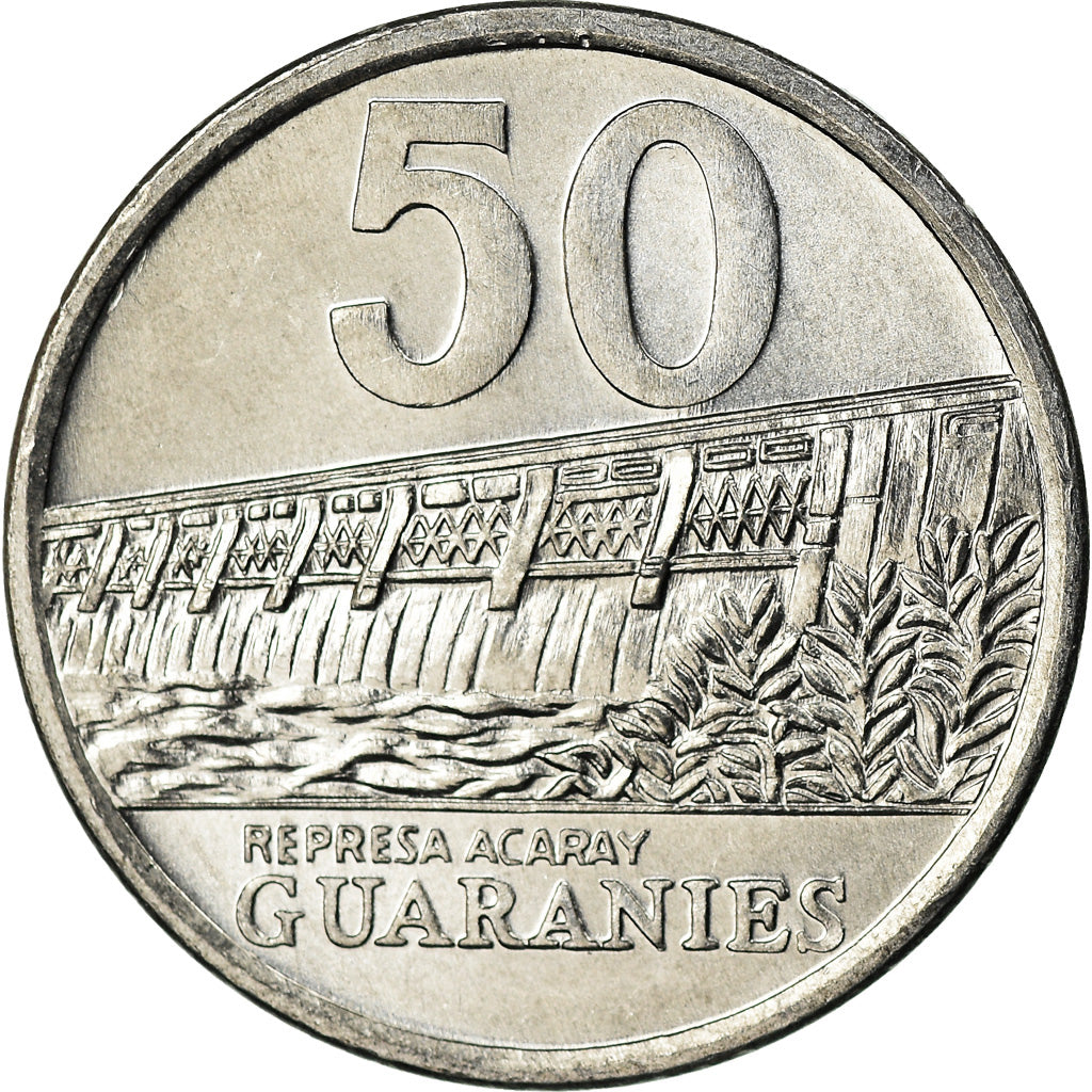 Monnaie, Paraguay, 50 Guaranies, 2008, Kremnica, SPL, Aluminium, KM:191b