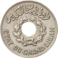 Lebanon, Piastre, 1925, Paris, AU(50-53), Copper-nickel, KM:3