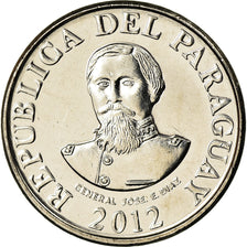 Coin, Paraguay, 100 Guaranies, 2012, Général José Diaz, MS(63), Nickel-Steel