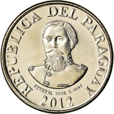 Coin, Paraguay, 100 Guaranies, 2012, Général José Diaz, MS(63), Nickel-Steel