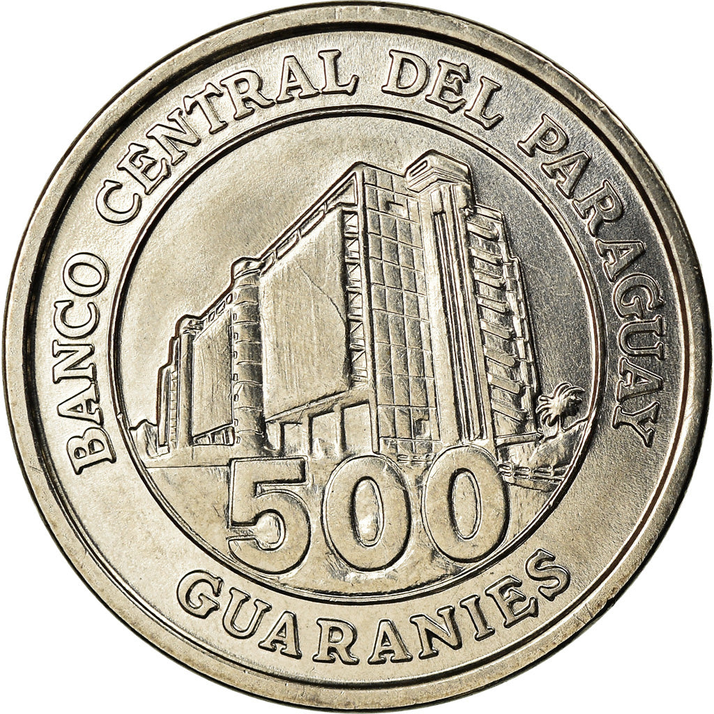 Coin, Paraguay, 500 Guaranies, 2014, MS(63), Nickel-Steel
