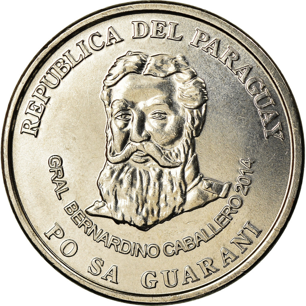 Moneda, Paraguay, 500 Guaranies, 2014, SC, Níquel - acero