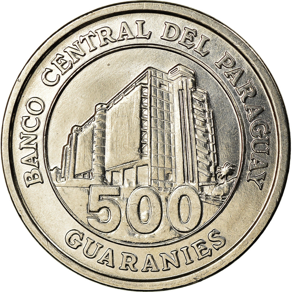 Moneda, Paraguay, 500 Guaranies, 2014, SC, Níquel - acero