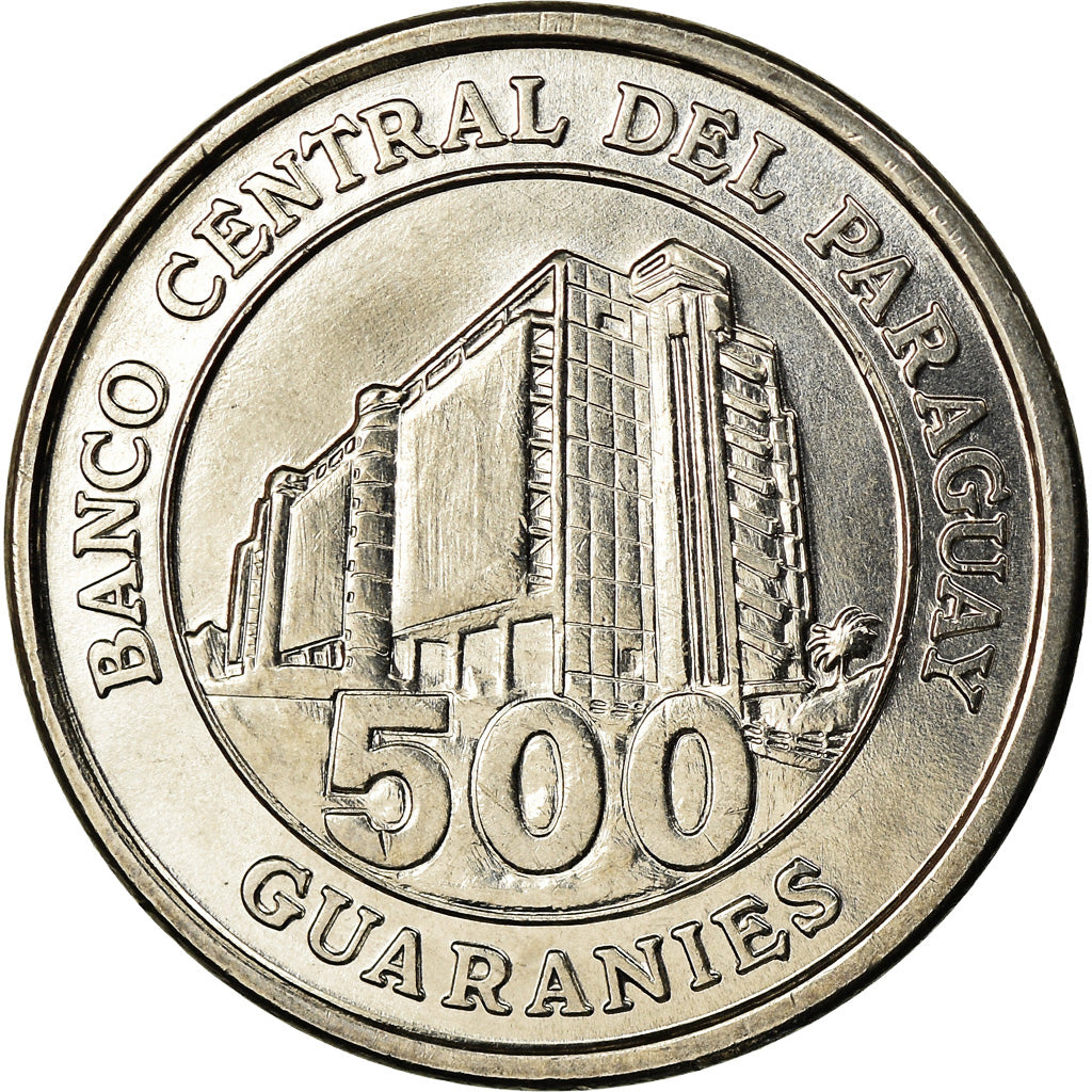 Coin, Paraguay, 500 Guaranies, 2014, MS(63), Nickel-Steel