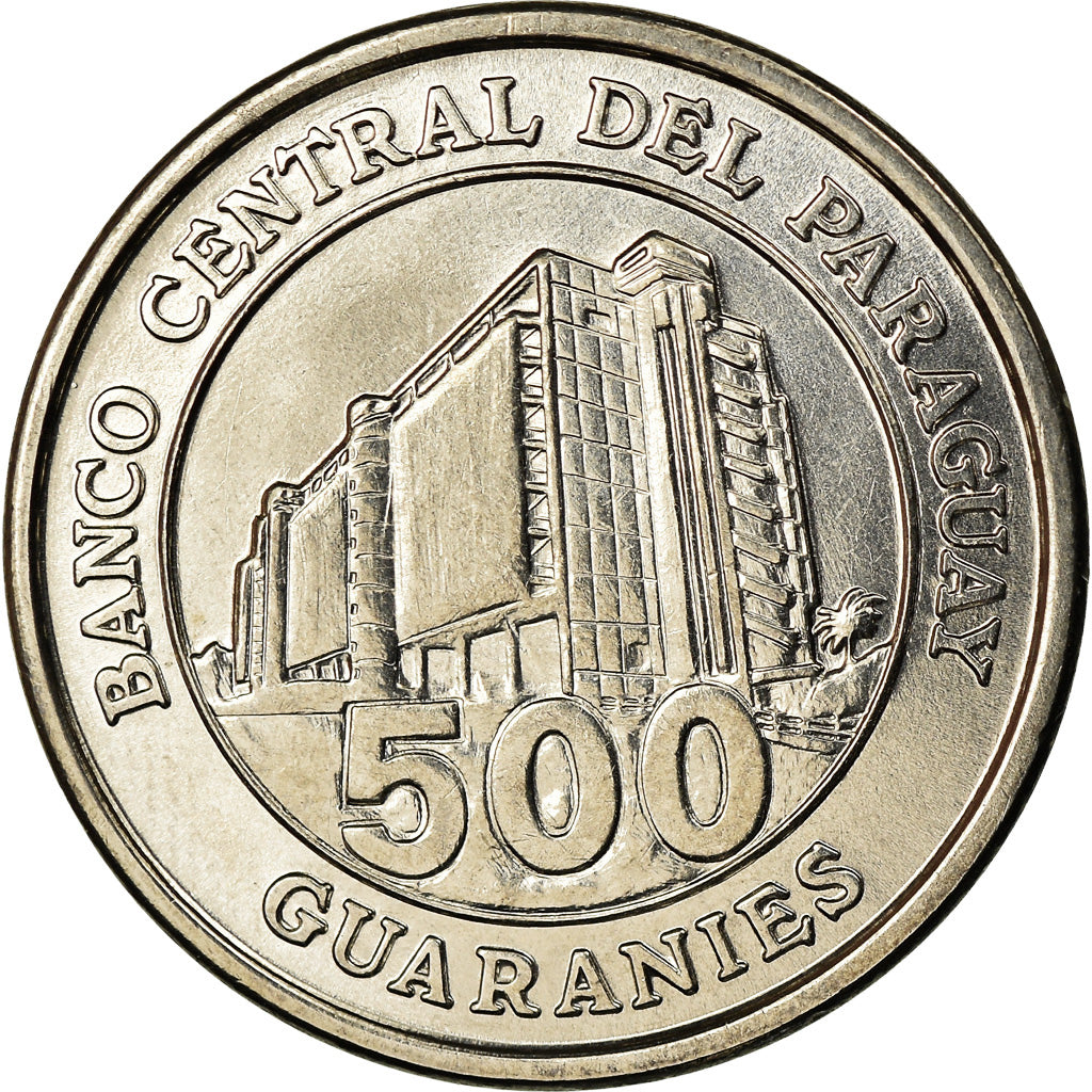 Coin, Paraguay, 500 Guaranies, 2014, MS(63), Nickel-Steel
