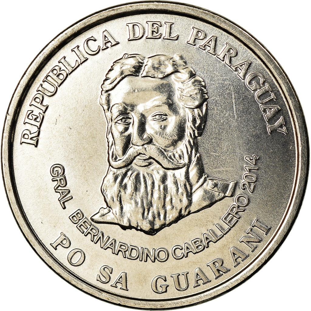 Coin, Paraguay, 500 Guaranies, 2014, MS(63), Nickel-Steel
