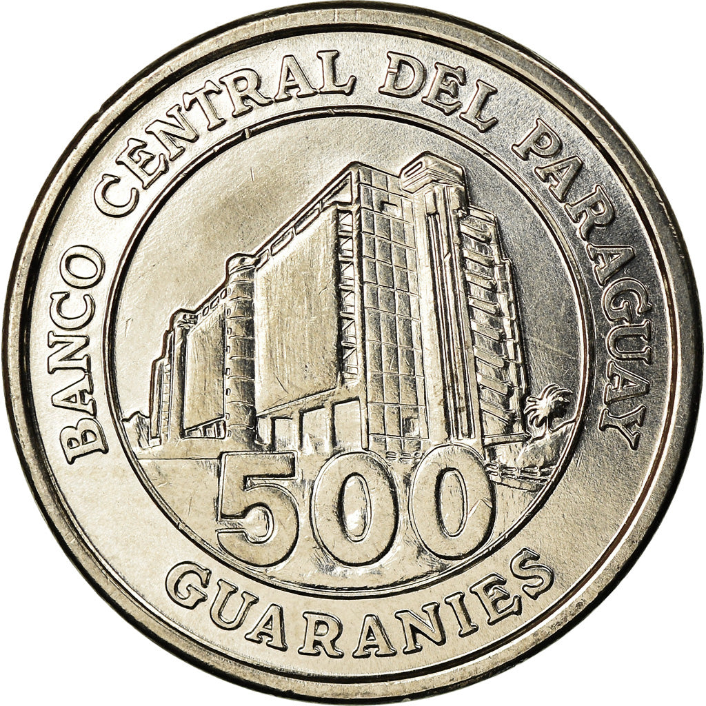 Coin, Paraguay, 500 Guaranies, 2014, MS(63), Nickel-Steel