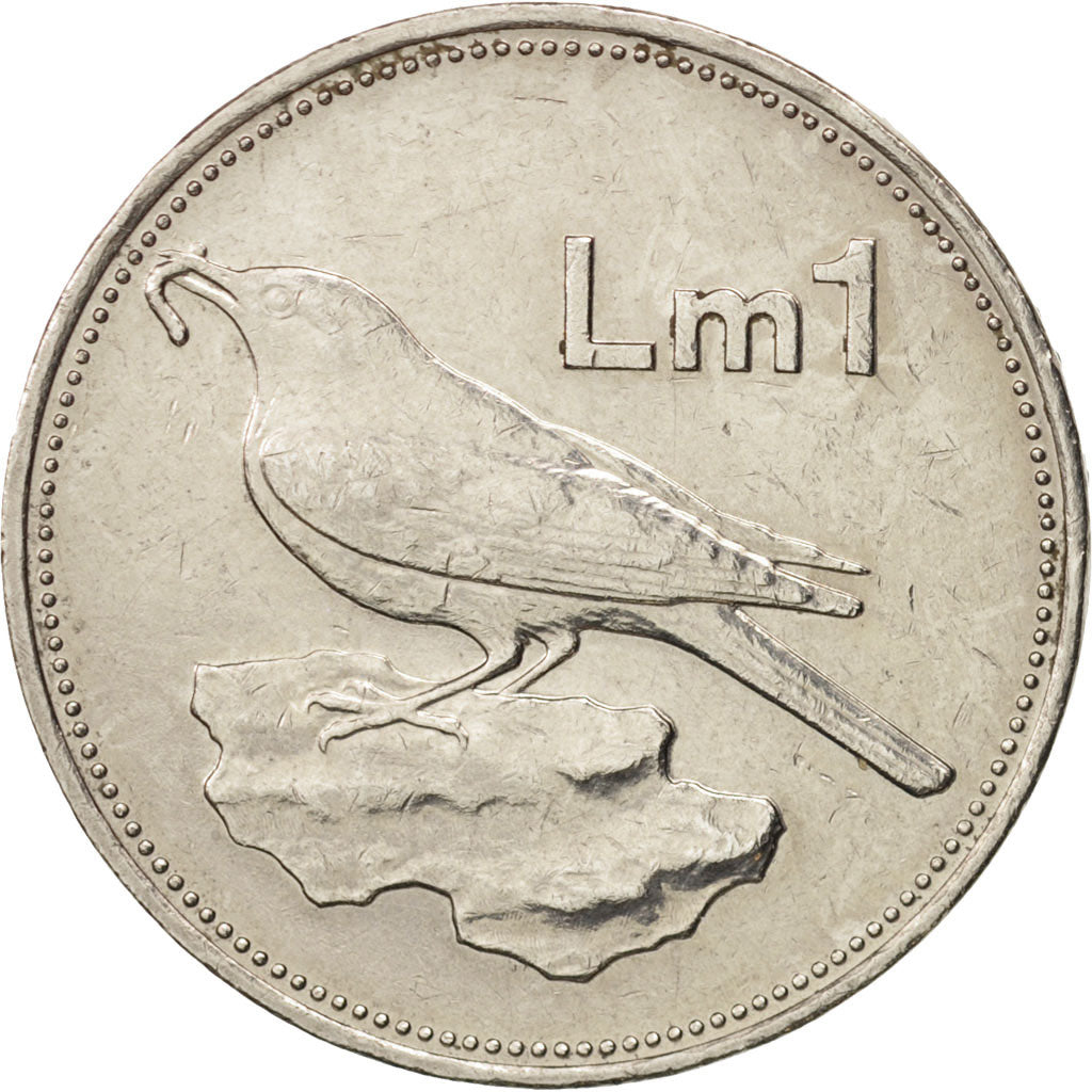 Coin, Malta, Lira, 1986, AU(50-53), Nickel, KM:82