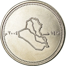 Coin, Iraq, 100 Dinars, 2004/AH1425, MS(63), Stainless Steel, KM:177