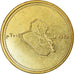 Moneta, Iraq, 50 Dinars, 2004/AH1425, SPL, Acciaio placcato ottone, KM:176