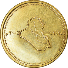 Coin, Iraq, 50 Dinars, 2004/AH1425, MS(63), Brass plated steel, KM:176