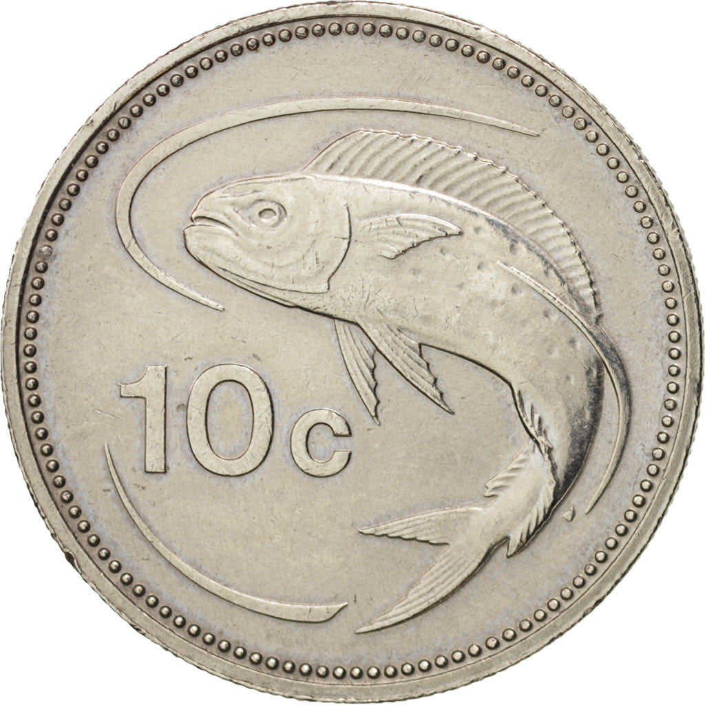 Malta, 10 Cents, 1992, AU(50-53), Copper-nickel, KM:96
