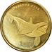 Coin, French Polynesia, Dollar, 2019, Moorea - Orque, MS(63), Brass