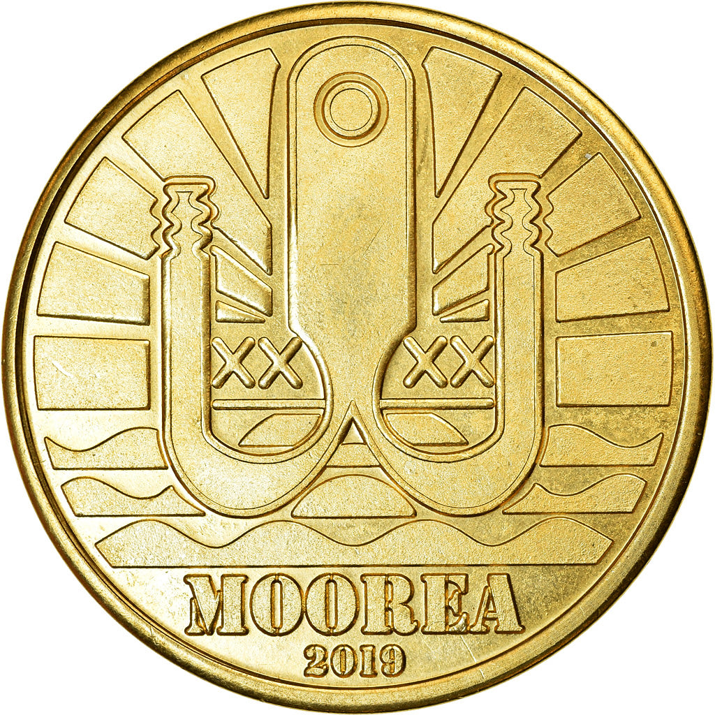 Moneta, Polinesia francese, Dollar, 2019, Moorea - Grand requin blanc, SPL