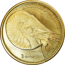 Moneda, Polinesia francesa, Dollar, 2018, Moorea - Nautilus, SC, Latón