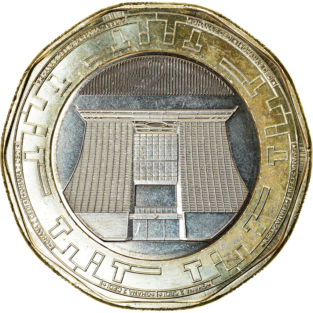 Monnaie, Ghana, 2 Cedis, 2019, SPL, Bi-Metallic