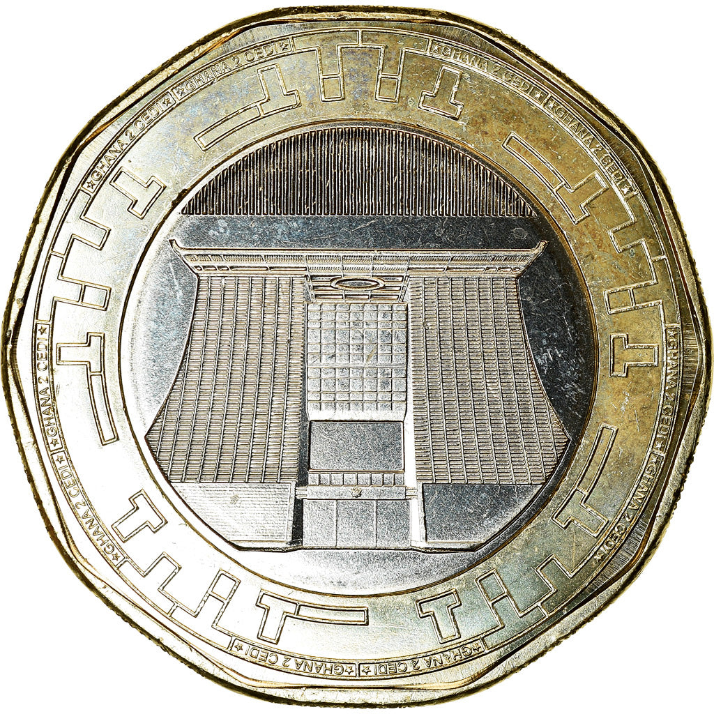 Monnaie, Ghana, 2 Cedis, 2019, SPL, Bi-Metallic