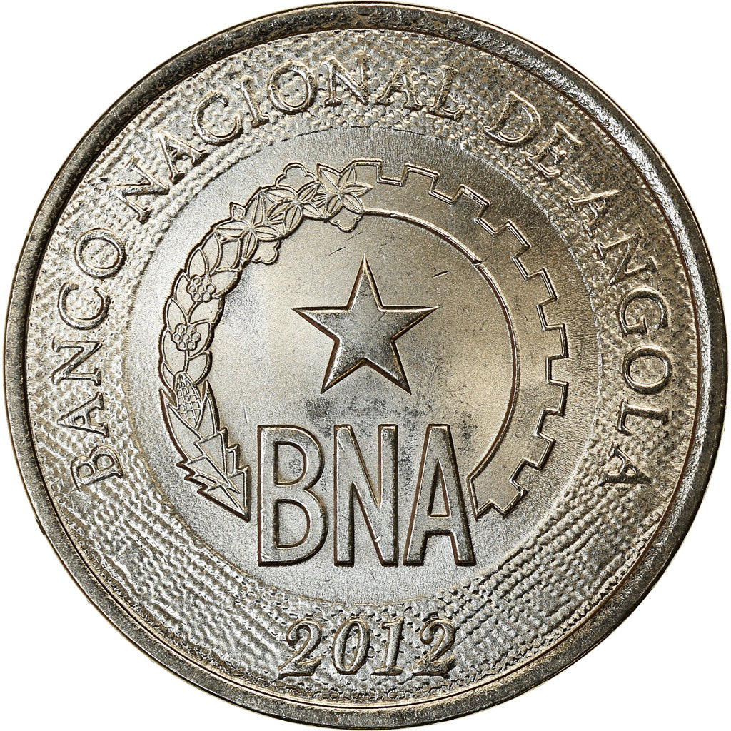 Coin, Angola, 50 Centimos, 2012, MS(63), Copper-Nickel Clad Steel, KM:107