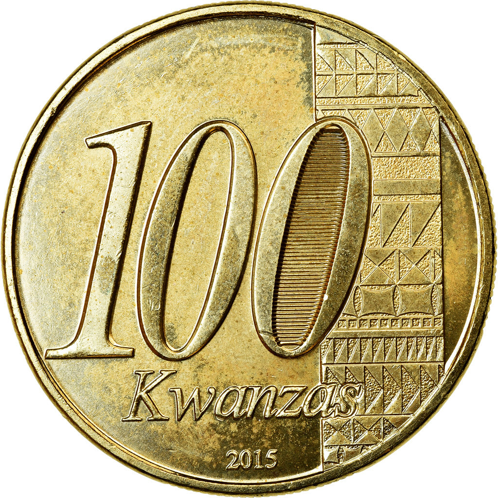 Moneta, Angola, 100 Kwanzas, 2015, SPL, Acciaio placcato ottone, KM:113