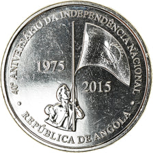 Moeda, Angola, 50 Kwanzas, 2015, MS(63), Aço Revestido a Níquel, KM:112