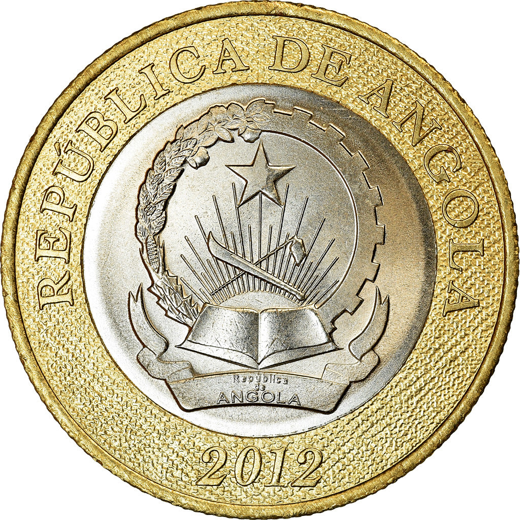 Coin, Angola, 5 Kwanzas, 2012, MS(63), Bi-Metallic, KM:109