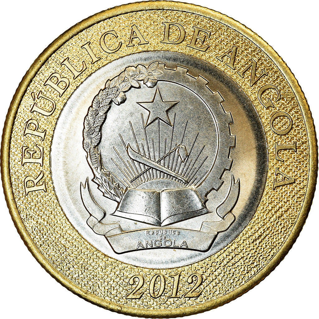 Coin, Angola, 5 Kwanzas, 2012, MS(63), Bi-Metallic, KM:109