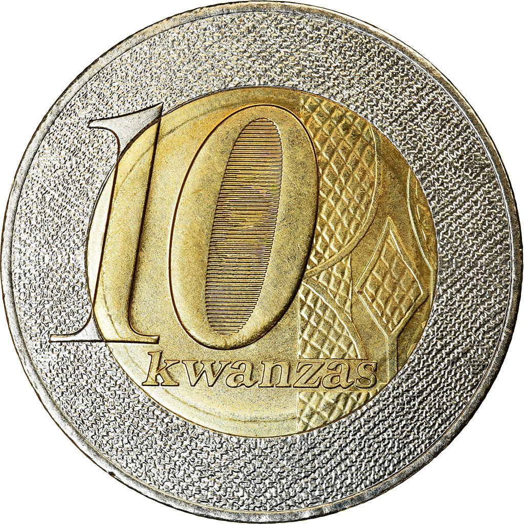 Coin, Angola, 10 Kwanzas, 2012, MS(63), Bi-Metallic, KM:110