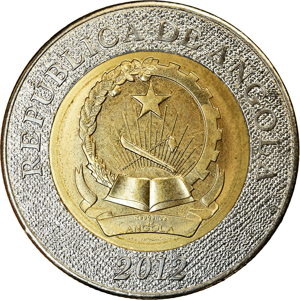 Coin, Angola, 10 Kwanzas, 2012, MS(63), Bi-Metallic, KM:110