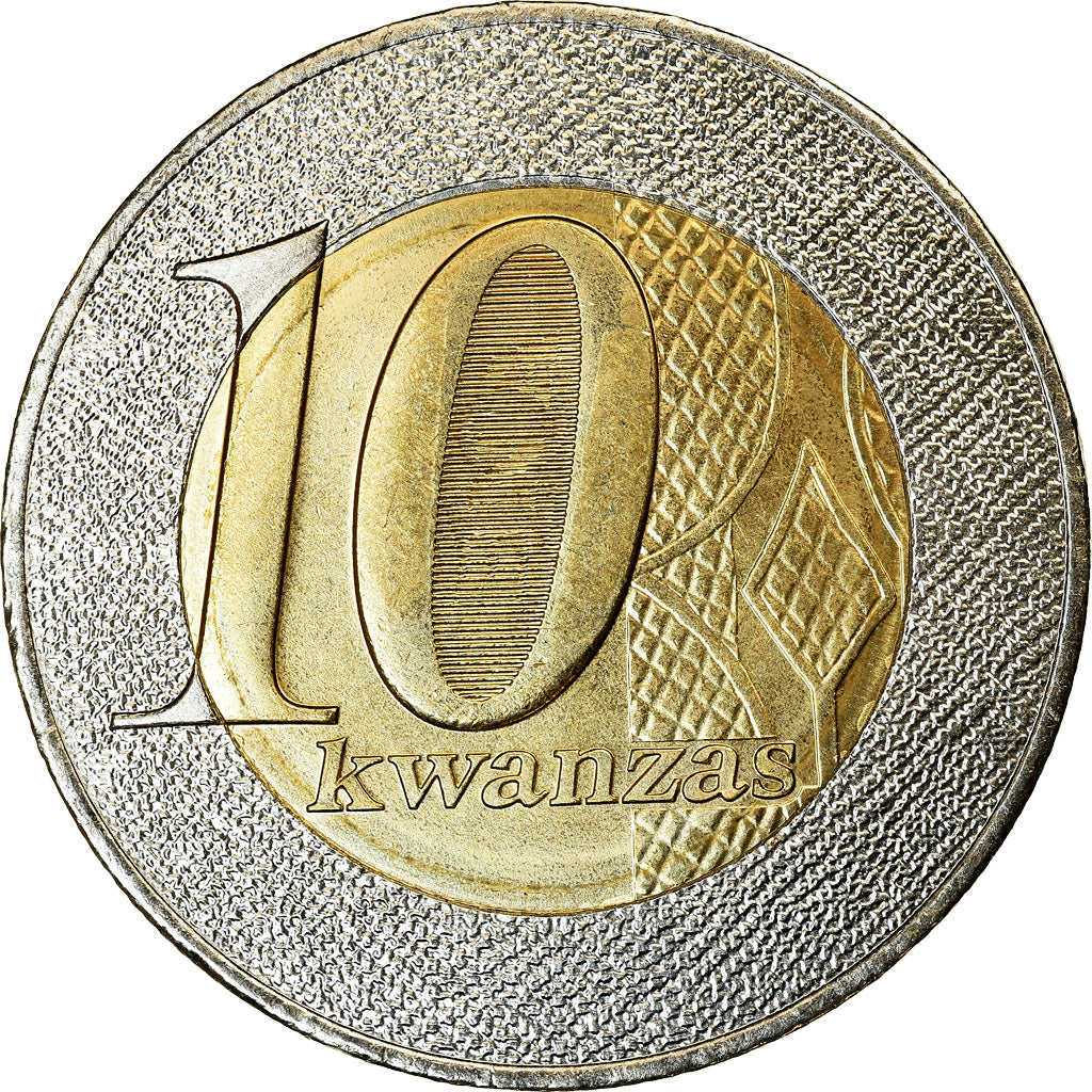 Coin, Angola, 10 Kwanzas, 2012, MS(63), Bi-Metallic, KM:110