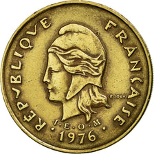 Moneta, Nowa Kaledonia, 100 Francs, 1976, Paris, AU(50-53), Nikiel-Brąz, KM:15