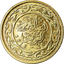 Coin, Tunisia, 100 Millim, 2018/AH1439, Paris, MS(63), Brass, KM:309